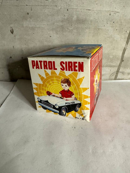 Patrol siren sirena a frizione vintage nuova funzionante anni 80