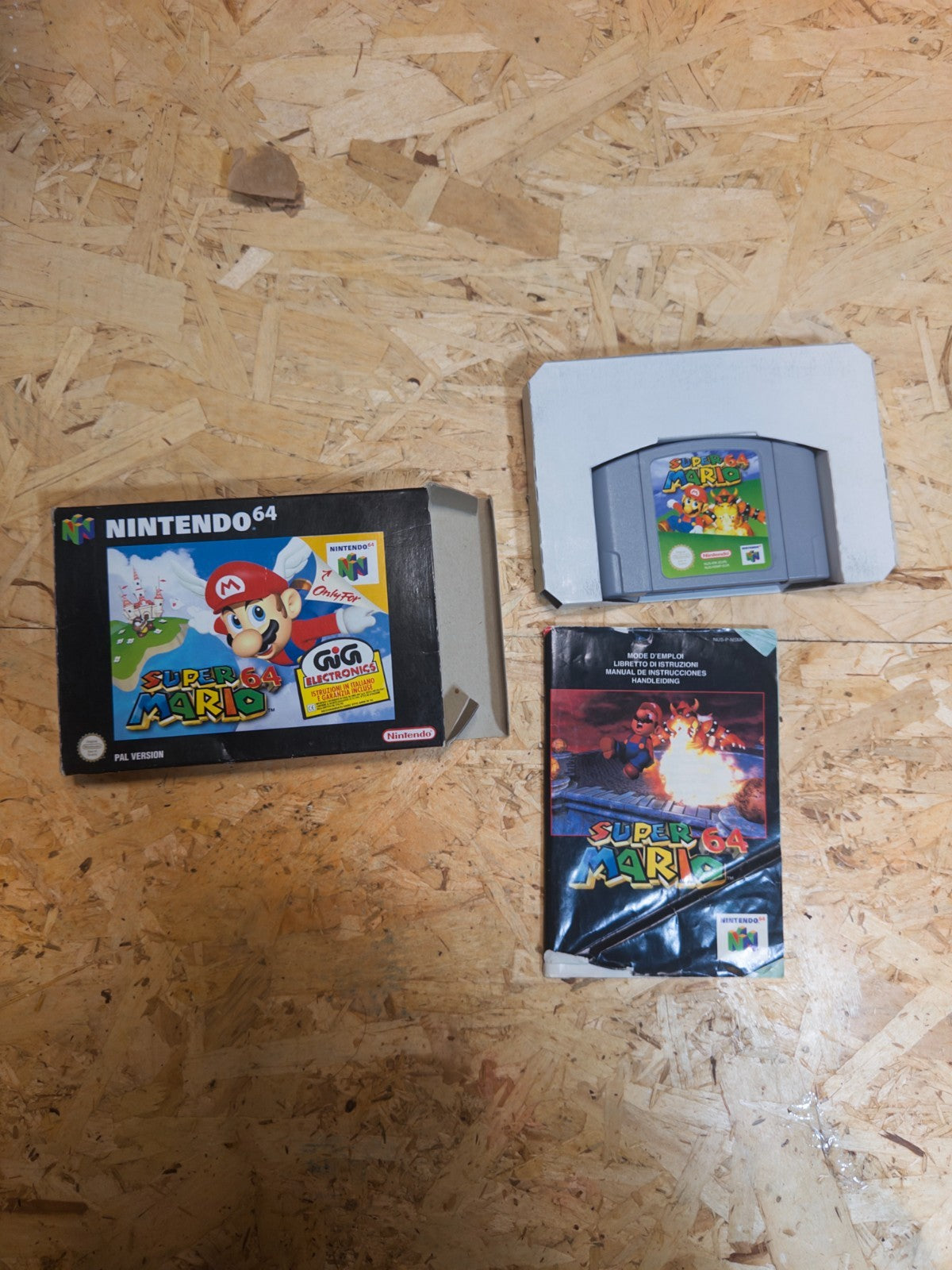 Super Mario 64 | Nintendo 64 IMBALLO ORIGINALE N64 italiano con istruzioni gioco