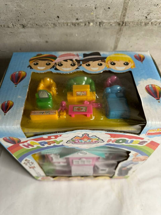 GIFTWORKS HAPPY house MINI CASA DELLE BAMBOLE - 8781 MANIGLIA DI TRASPORTO ROSA