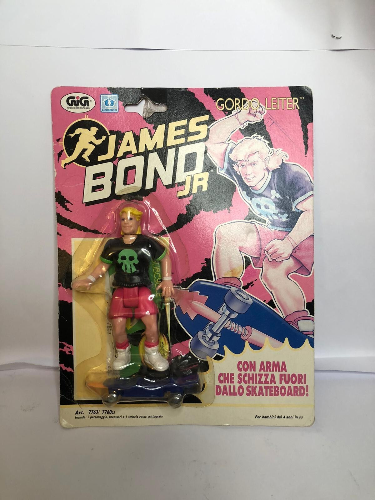 James Bond Jr Hasbro MOC Figura Vintage Bond Gordo Leiter