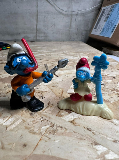 figure puffi vintage puffo sub