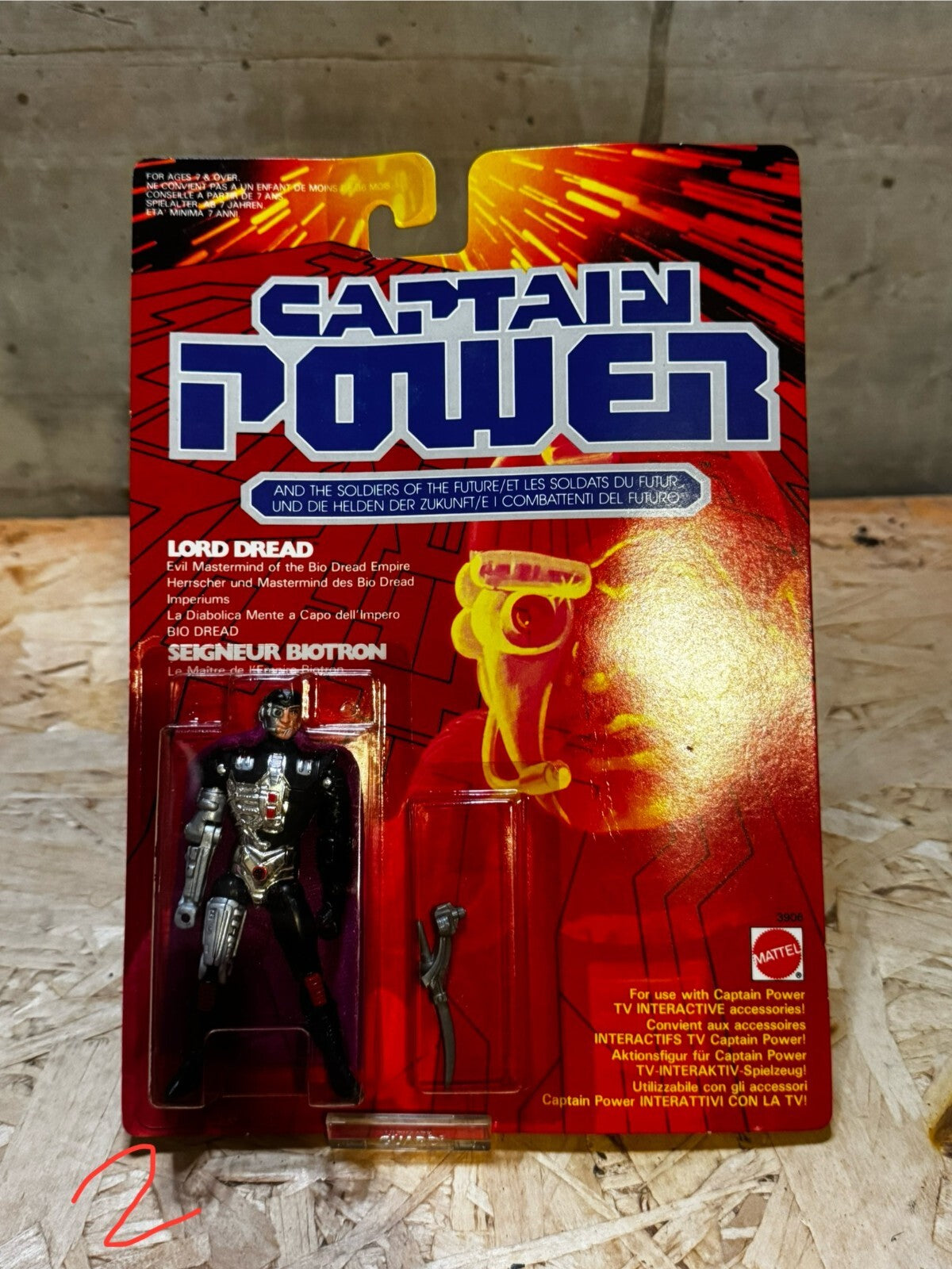 NOS LORD DREAD CAPITAN POWER CAPTAIN MATTEL VINTAGE ACTION FIGURE