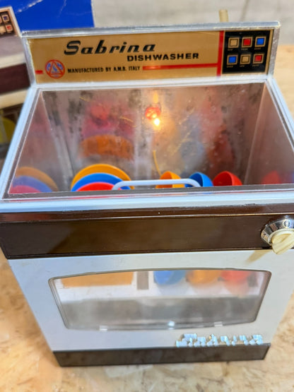LAVASTOVIGLIE - DISHWASHER GIOCATTOLO SABRINA - AMB MADE IN ITALY - FUNZIONANTE