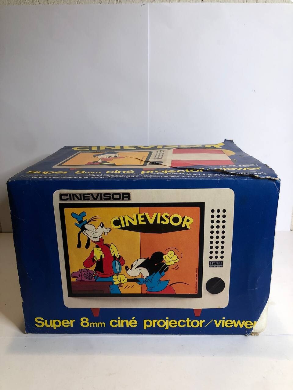 Collezione Lotto Giocattoli Vintage Cinevisor Mupi super8 gadget 8mm + Bobina