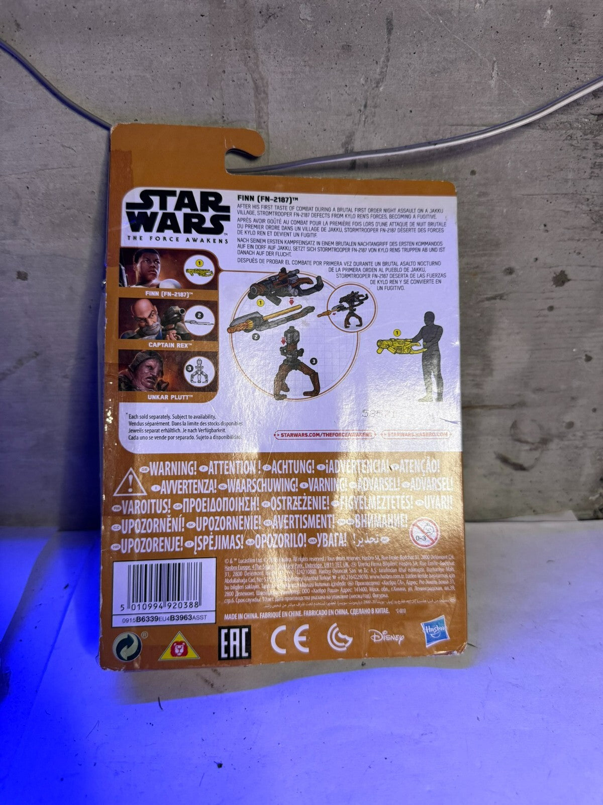 Star Wars - THE FORCE AWAKENS - FINN Personaggio 10 cm Hasbro