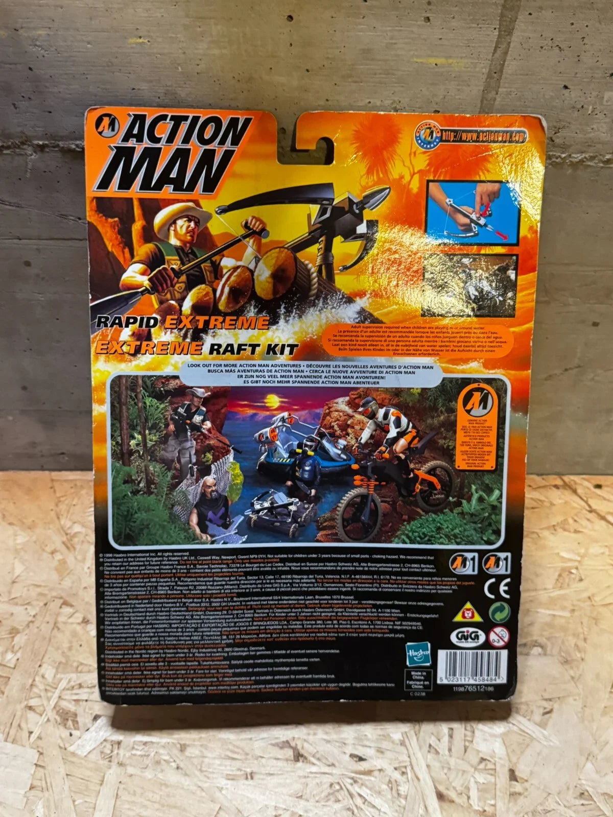ACTION MAN RAPID EXTREME RAFT KIT 1998 GIG HASBRO DR.X NEW VINTAGE RIVER ZATTERA