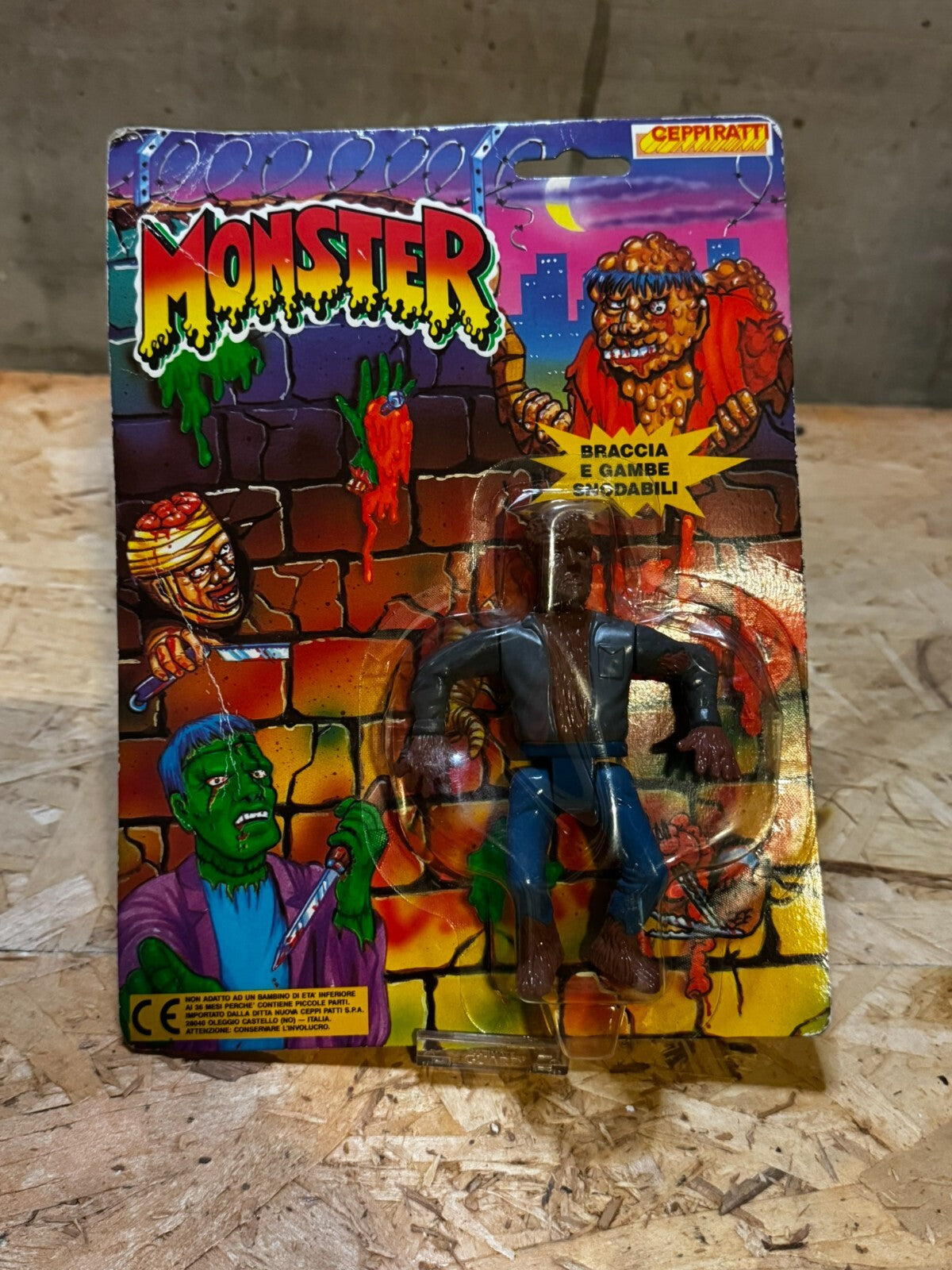 Monster Ceppiratti Lupo Mannaro Wolfman action figure