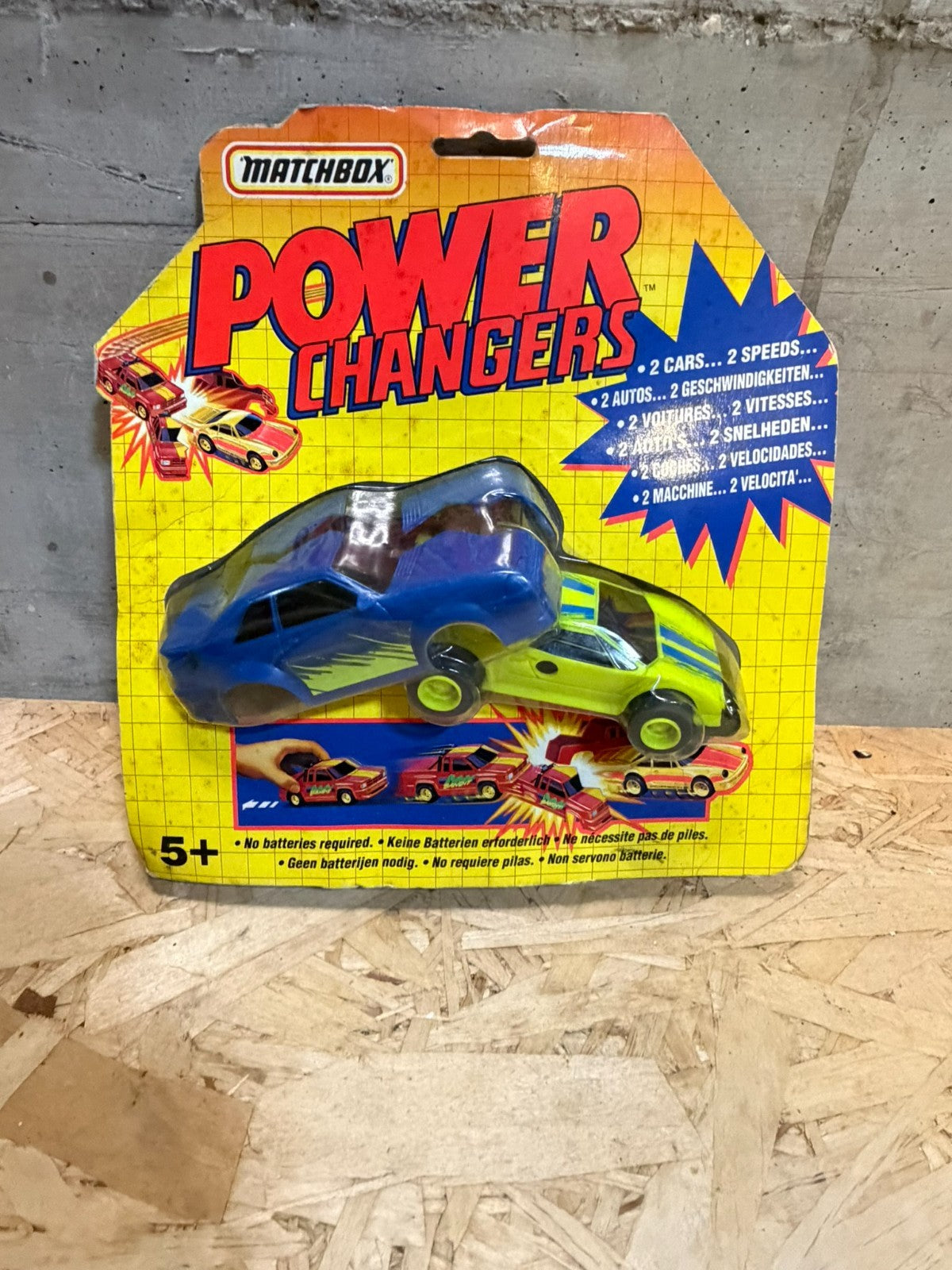 POWER CHANGERS MATCHBOX ,VINTAGE giallo e blu