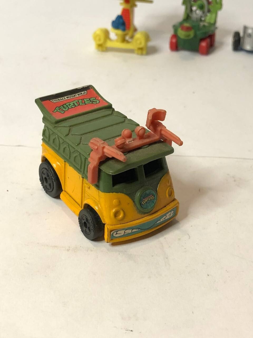 Vintage 1994 TMNT Micro Party Wagon Van + figure