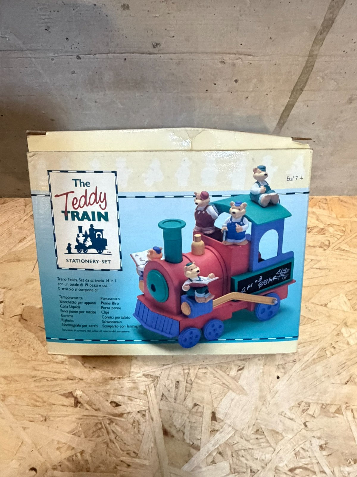 the teddy train set scrivania incompleto