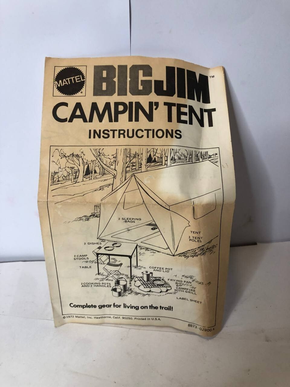 Big jim Tenda Accampamento Campin' Tent camping sports Mattel 1974 W Box Camping
