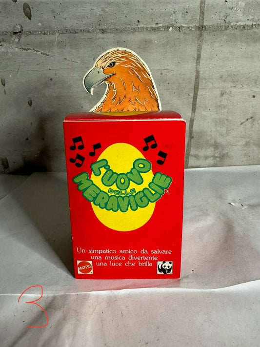 MATTEL UOVO DELLE MERAVIGLIE AQUILA '80 NEW IN BOX WWF animali giocattolo