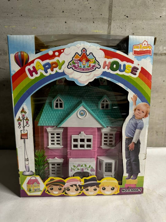 GIFTWORKS HAPPY house MINI CASA DELLE BAMBOLE - 8781 MANIGLIA DI TRASPORTO ROSA