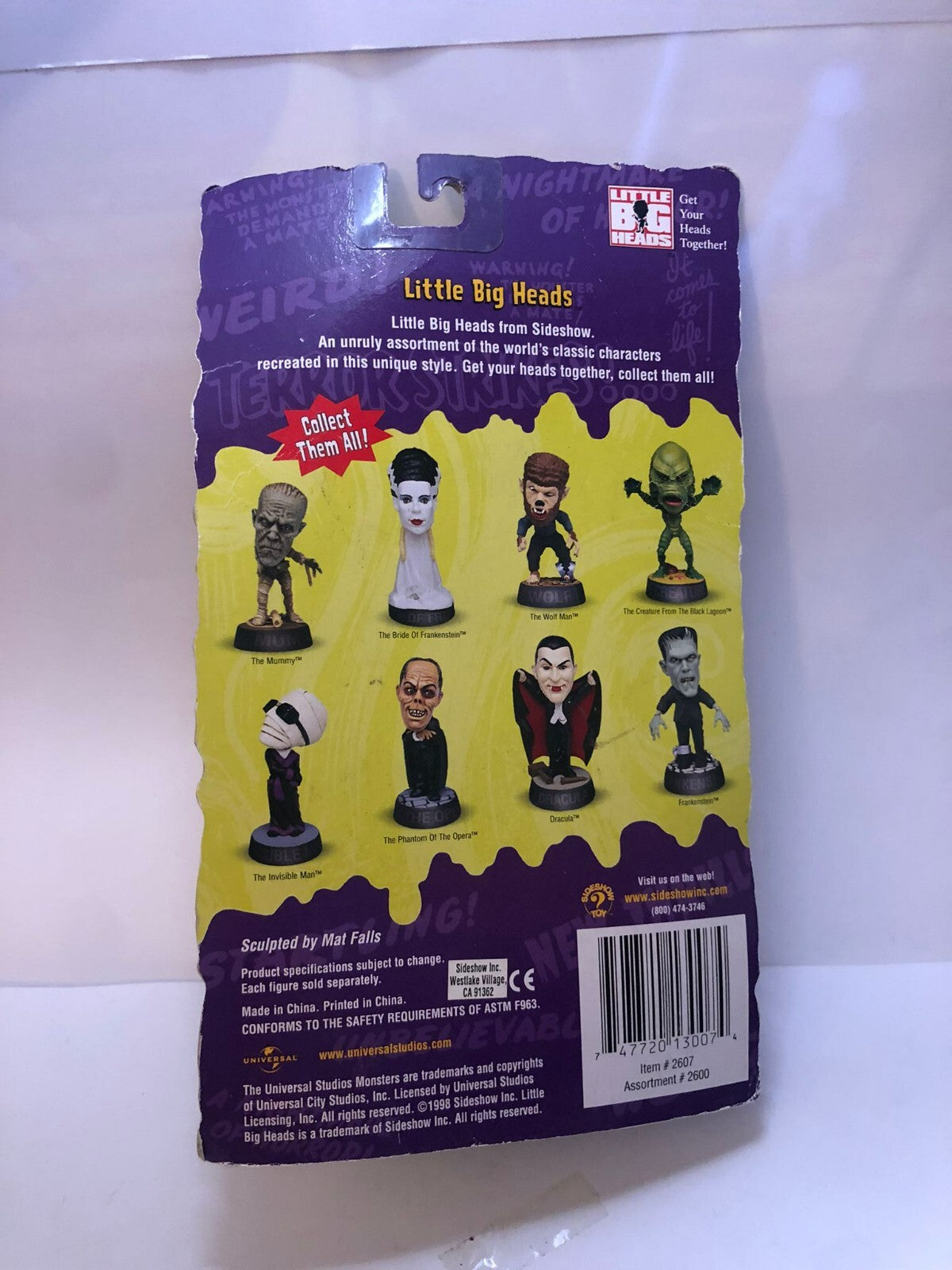 Sideshow Monsters Little Big Heads - The invisible Man - Figure - Sealed!