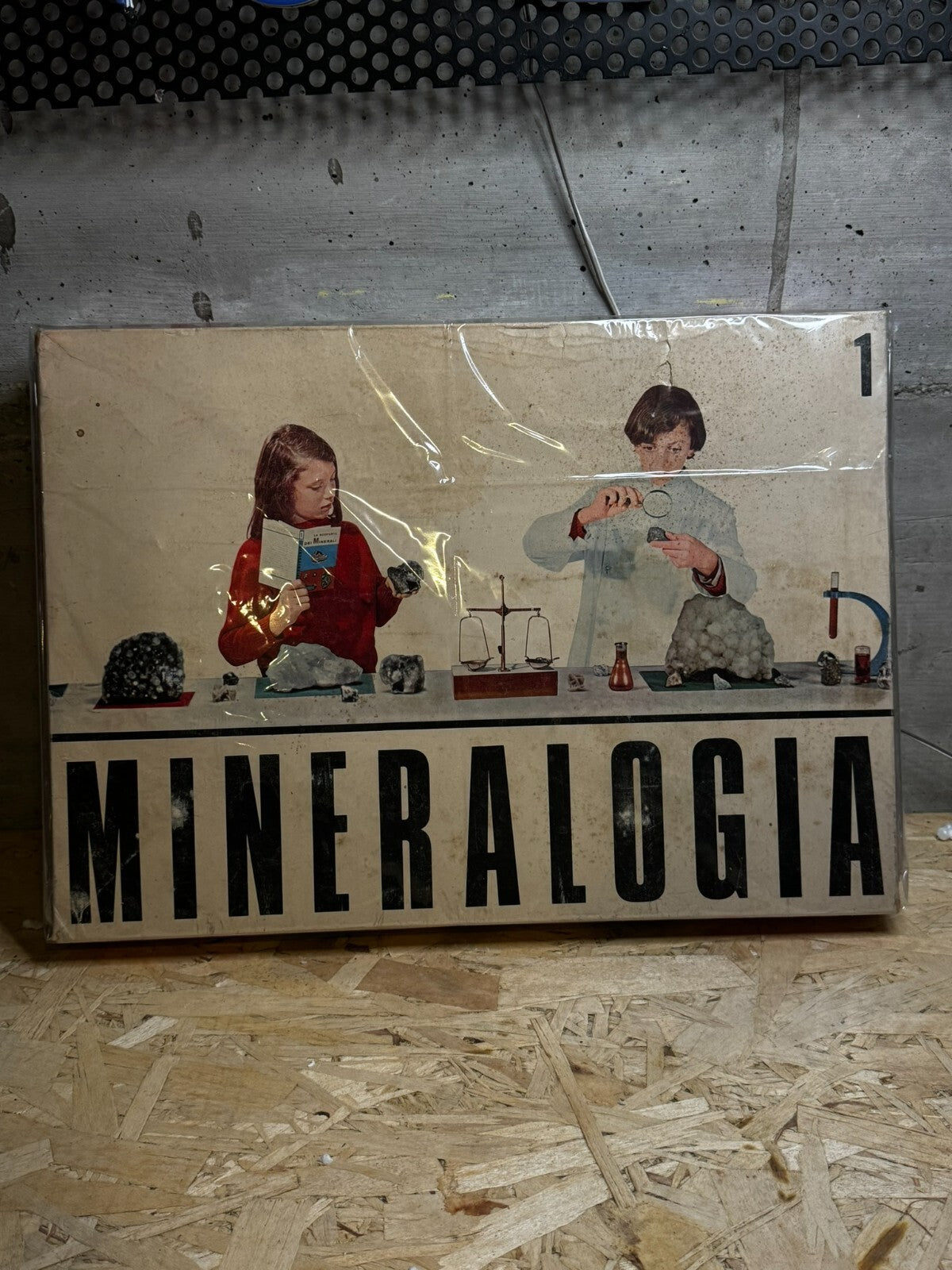 Vintage Anni 80 Mineralogia Set 1 Art. 701 Giocattoli Lanciano Milano 🇮🇹
