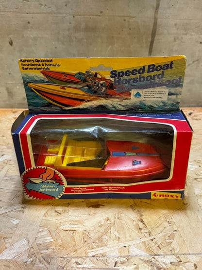 Speed Boat Horsbord Battery Operated Roxy ITEM NO.361-2 Water Activated