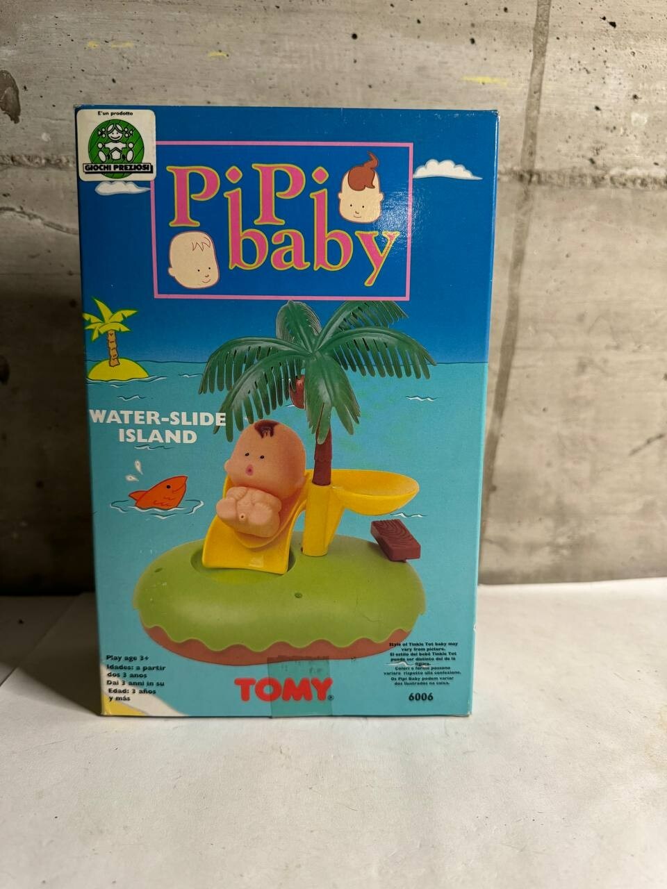 PIPI BABY TOMY WATER SLIDE ISLAND VINTAGE,NEW!!!