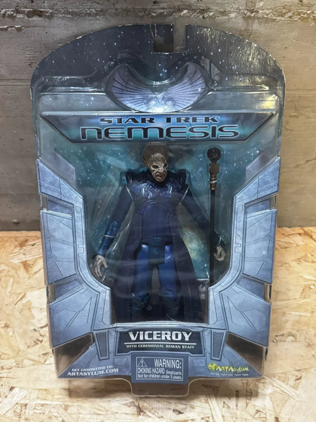 Viceroy Cerimonial Staff Star Trek Nemesis 7" 20 cm. Art Asylum 2002 Nuova