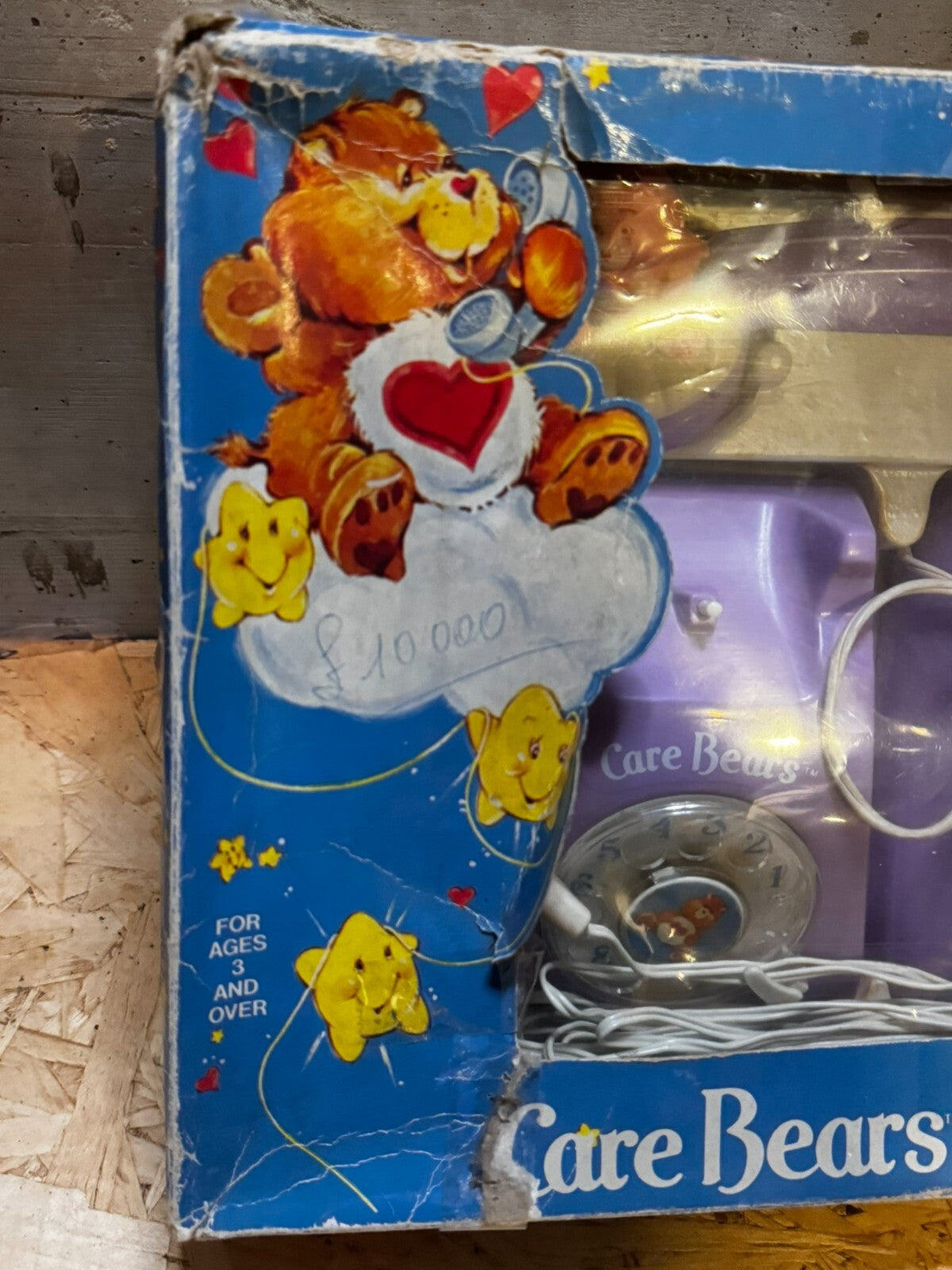 Set telefonico Care Bear. 1983 Durham Industries in scatola