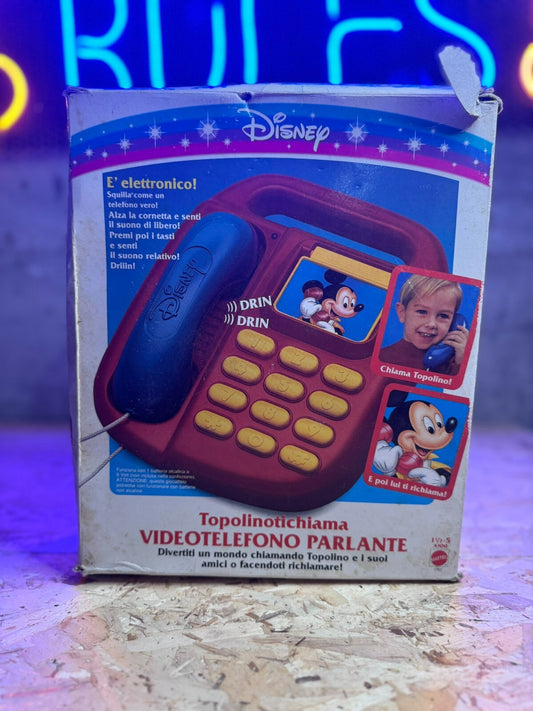 Vintage VideoTelefono Parlante 1991 Mickey's Topolinotichiama