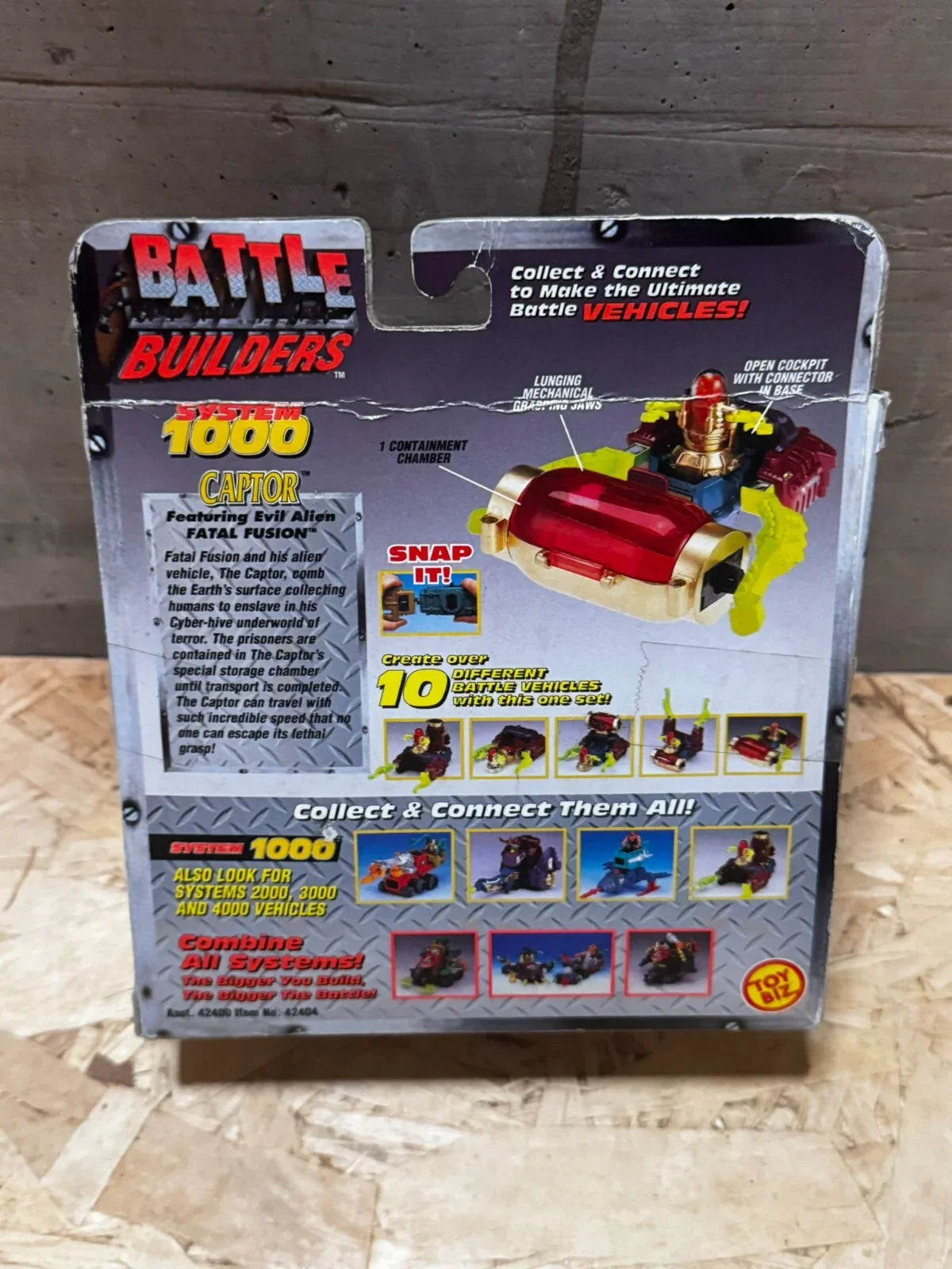 BATTLE BUILDERS TOY BIZ CAPTOR Vehicle System 1000 Vintage