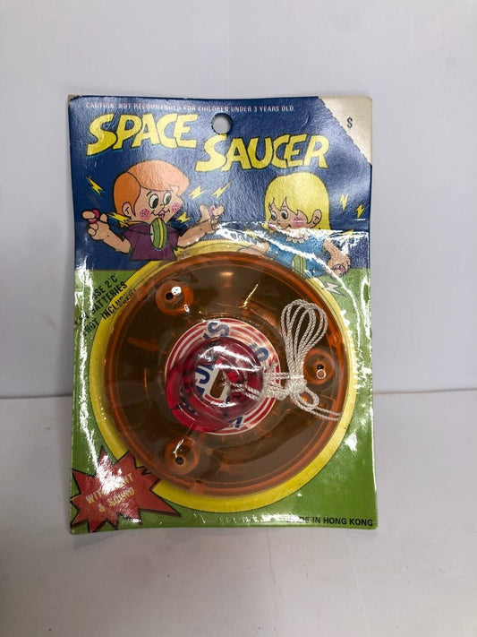 Space Saucer Yo Yo Vintage arancione