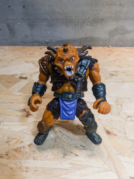 Vtg CHAP MEI Beast Raider Orange Alien Barbarian 3.5" Figure