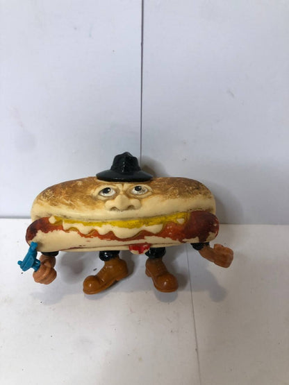 Mean Weener Food Fighters 1988 Mattel Vintage Action Figure Hotdog w Gun