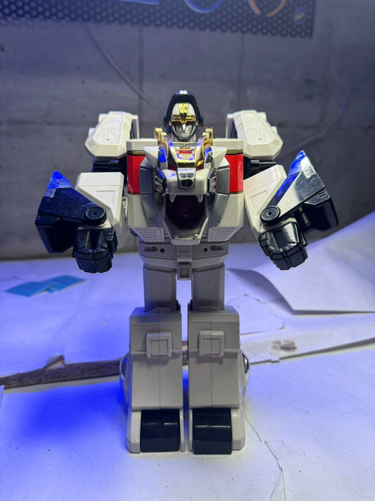 Vintage Bandai Power Rangers White Tigerzord 1993 Worn MISSING ITEMS.