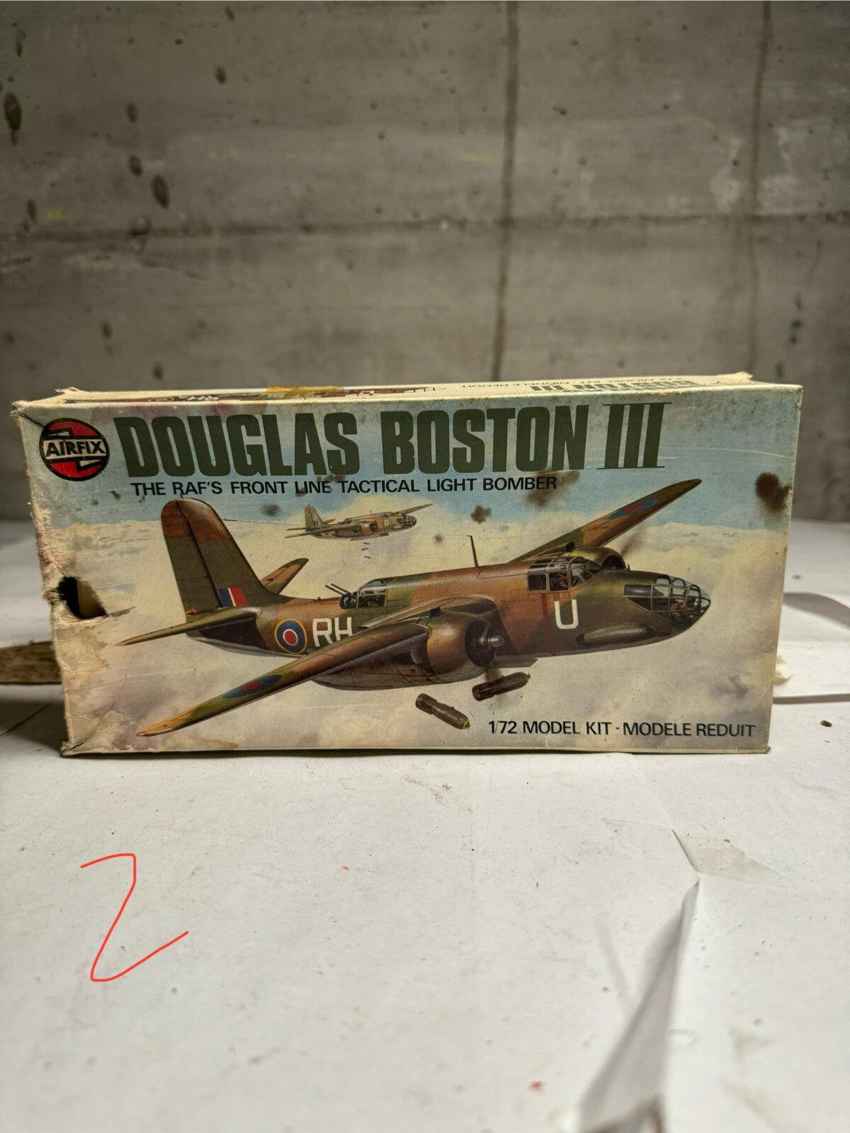 Airfix 1/72 Scale Douglas Boston Mk.III (A-20 Havoc) Model Kit 1975 Release