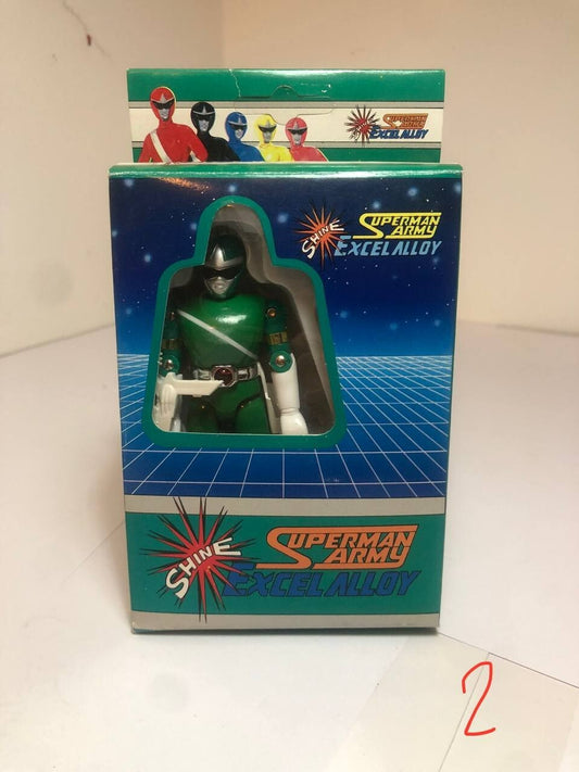 Shine Superman Army Excel Alloy Figure Green Bootleg Power Rangers