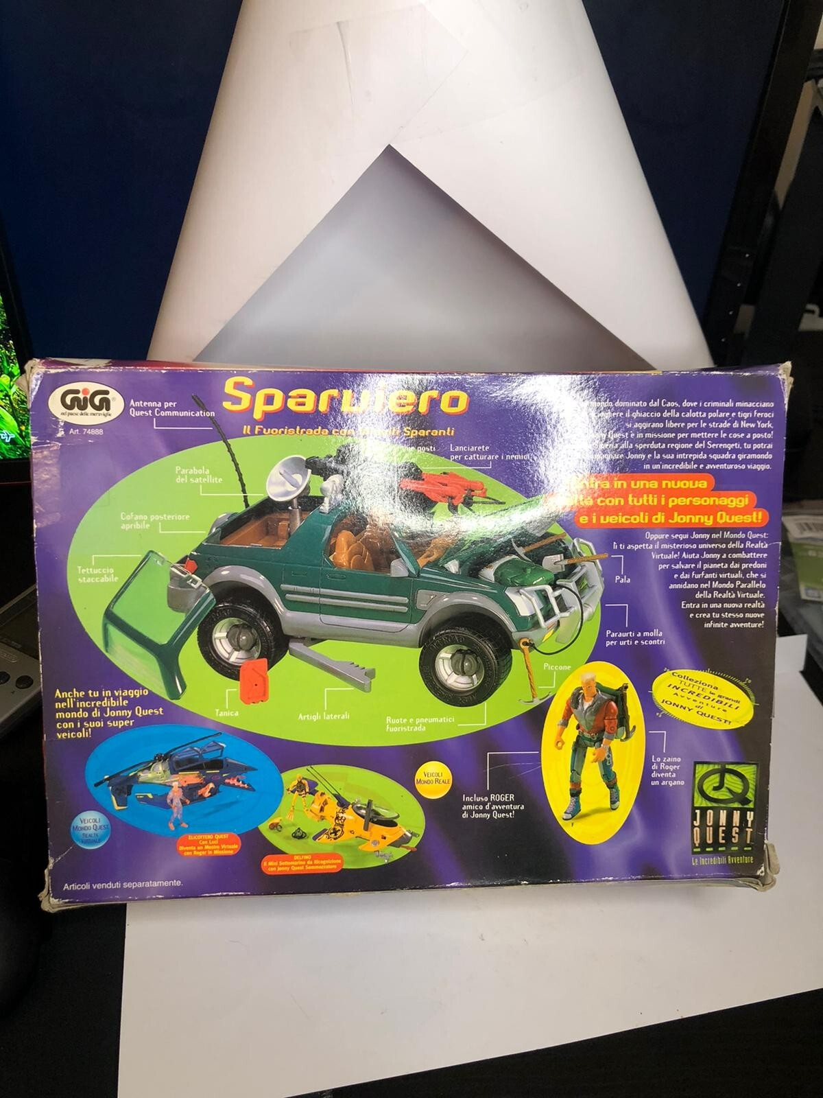Galoob JONNY QUEST-Quest ROVER-VINTAGE ACTION personaggio/Vehicle-MISB