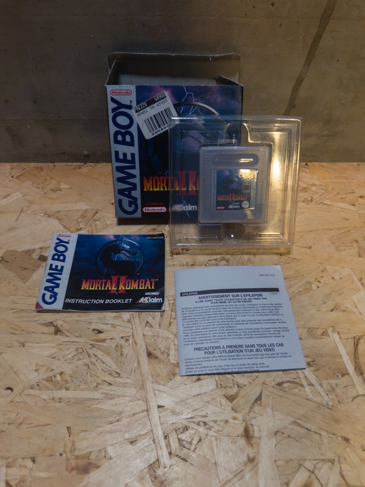 Mortal Kombat 2 Game Boy GB COMPLETO OTTIME CONDIZIONI BOXATO