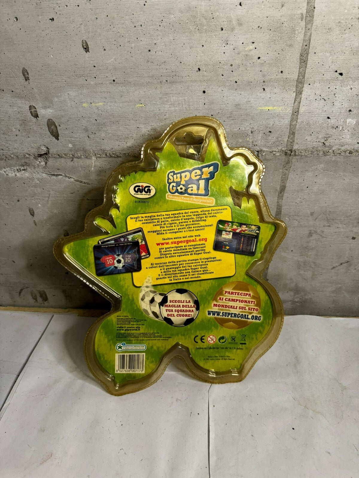 SUPER GOAL GIG 2005 - AZZURRO - VINTAGE HANDHELD GAME & WATCH FACTORY SEALED