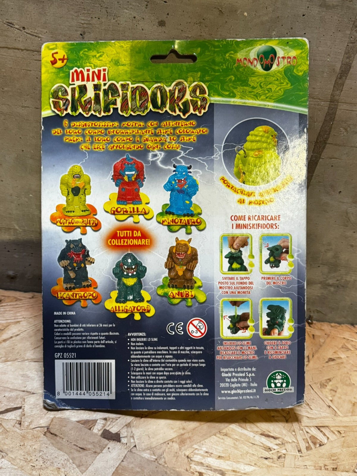 Mini Skifidors Mundo Mutante Gorilla Raro Giochi Preziosi
