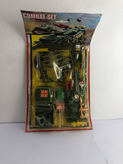 Combat Set Soldatini di plastica Made Hong Kong 