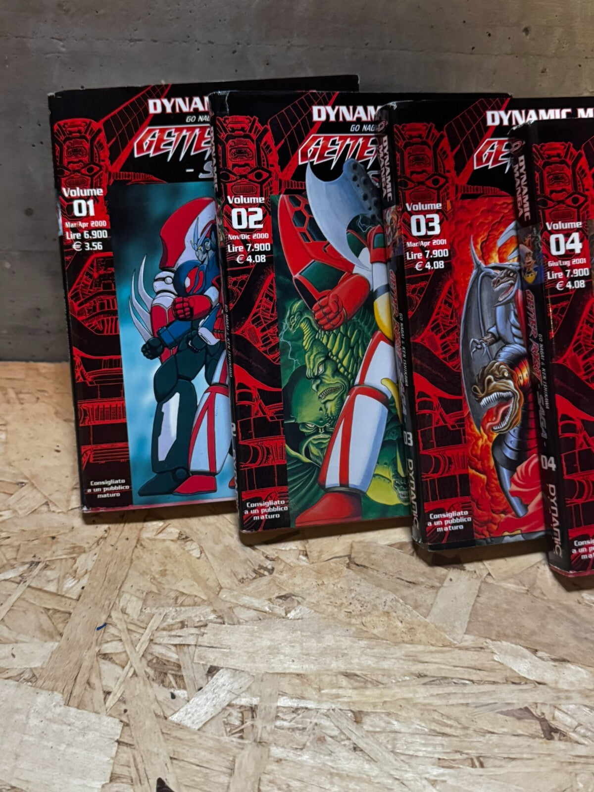 MANGA SERIE LOTTO GETTER SAGA 1/4 + GETTER ROBOT G 1 DYNAMIC ITALIA