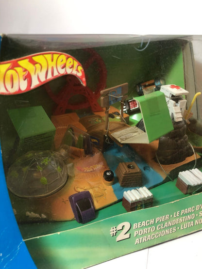 RARE HOT WHEEL ATOMIX Set #2 Beach Pier Micro Set 2003 New In Box