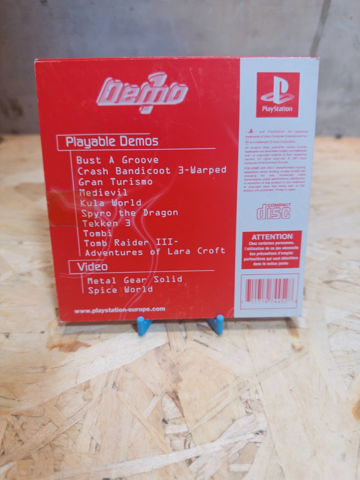Demo One PS1 Europe PBPX-95008 Sony Playstation 1