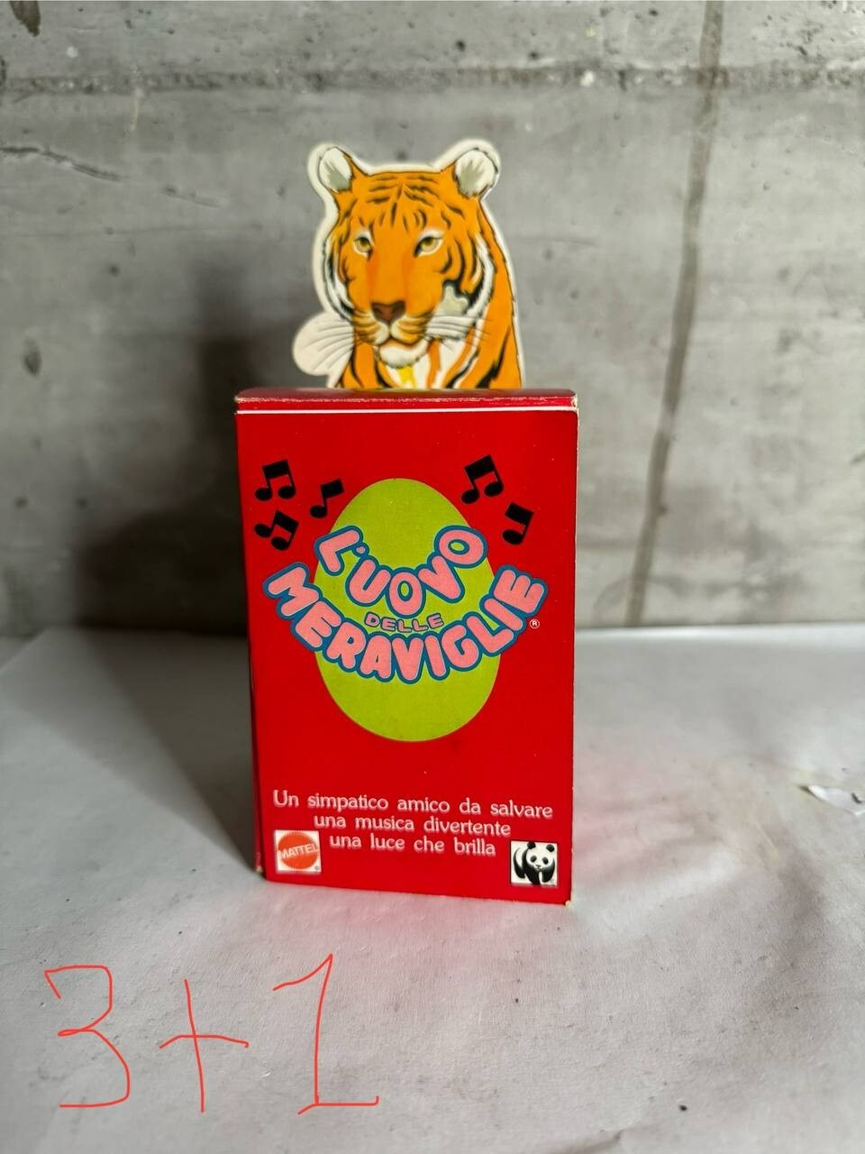 MATTEL UOVO DELLE MERAVIGLIE Tigre new old stock 80's