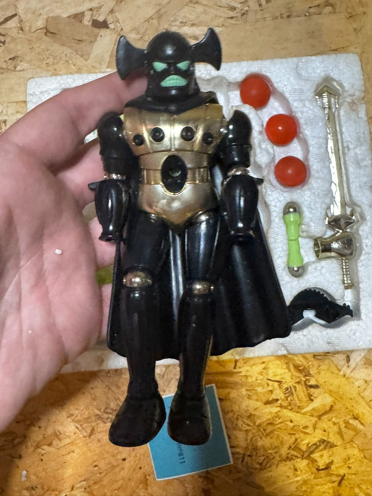 Action figure Vintage Micronauti EMPEROR Mego scatola rotta