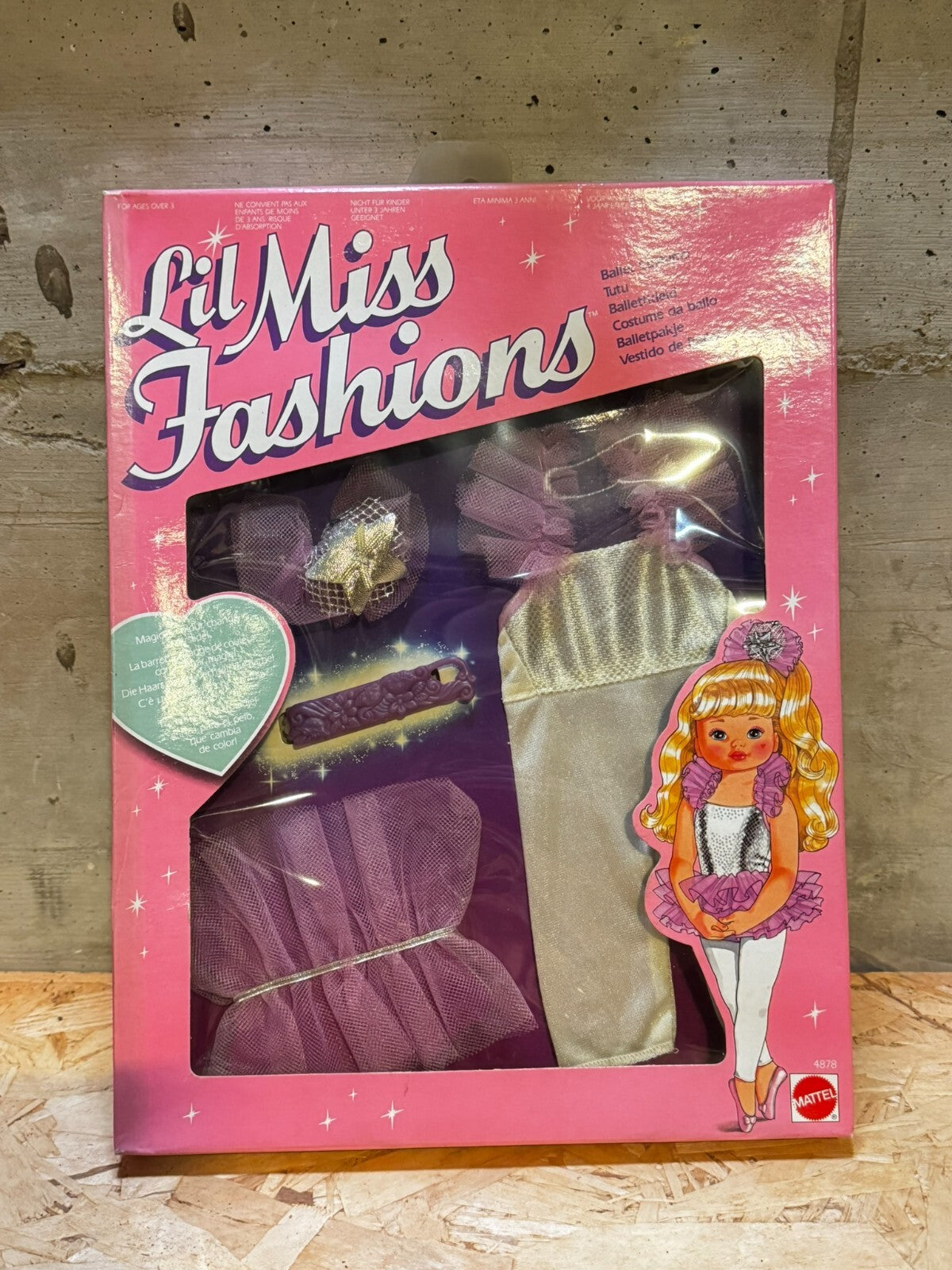 ABITO LIL MISS FASHIONS BALLERINA 4878 MATTEL 1989 MATTEL - Fondo di magazzino