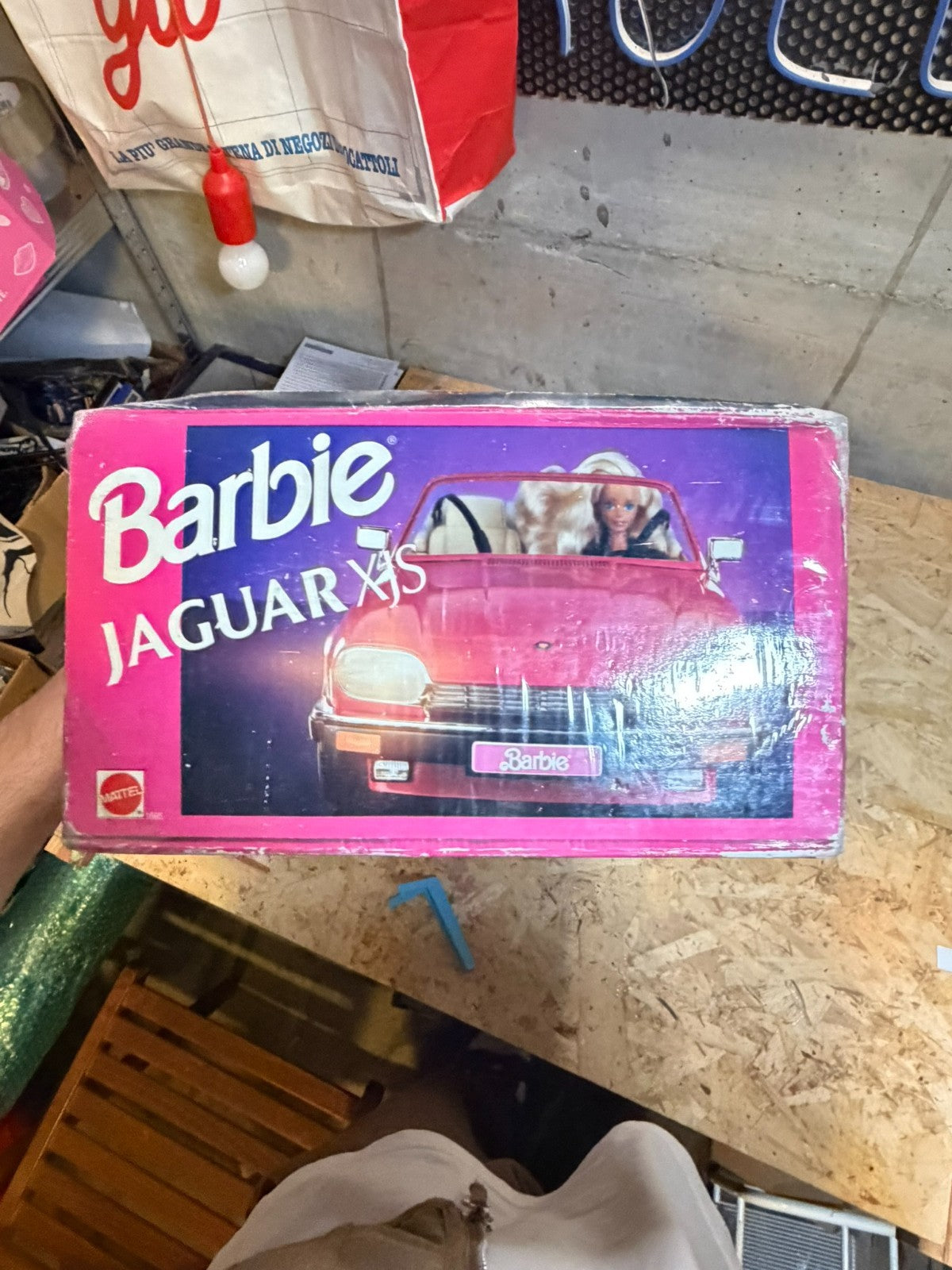 Barbie Jaguar XJS Cabrio Vintage 1994 Abbagliante Rosa -Mattel- SIGIL