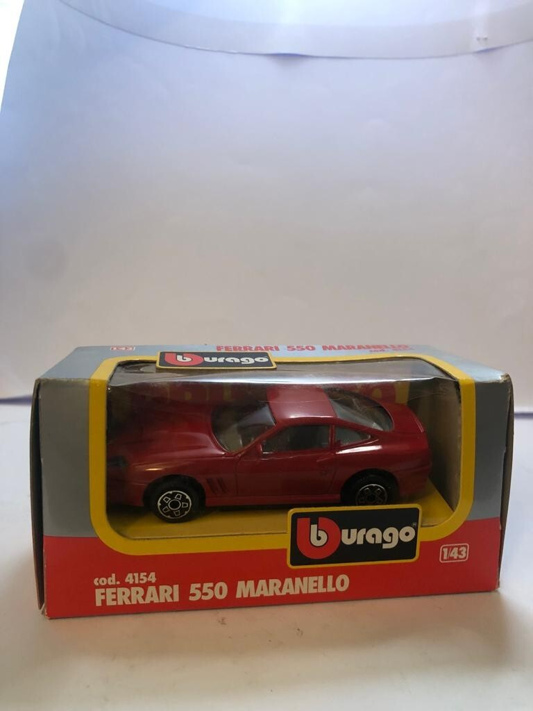 MODELLINOBBURAGO BURAGO FERRARI 550 MARANELLO 1/43 ROSSO FERRARI VINTAGE