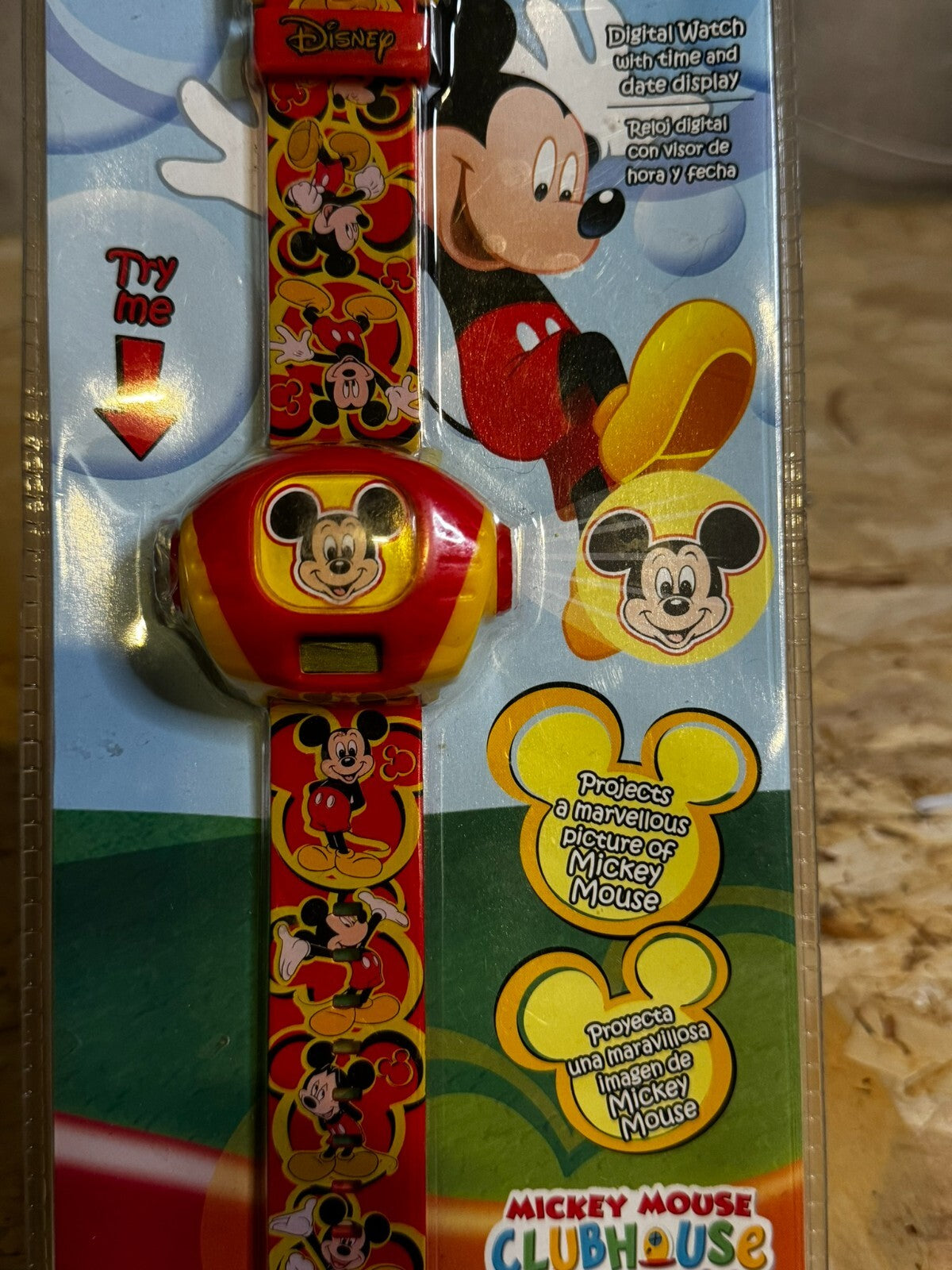 DISNEY MICKEY CLUB HOUSE PROJECTOR DIGITAL WATCH TOPOLINO  mickey MOUSE