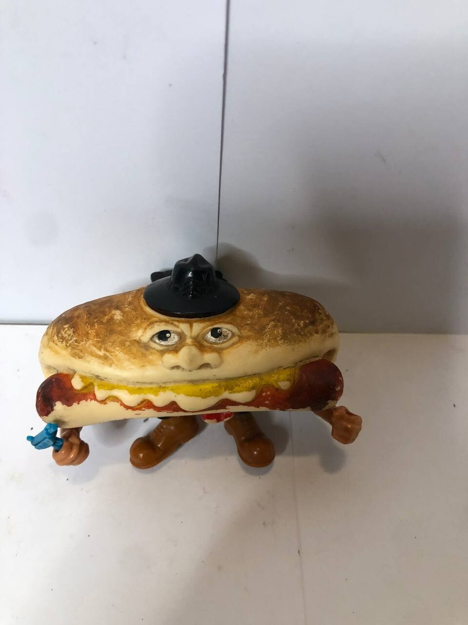 Mean Weener Food Fighters 1988 Mattel Vintage Action Figure Hotdog w Gun