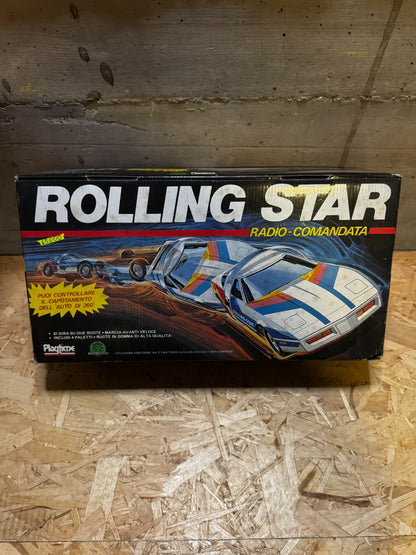 ULTRA RARA 1987 GIOCHI PREZIOSI ROLLING STAR RACING TURBO RADIOCOMANDO AUTO NUOV