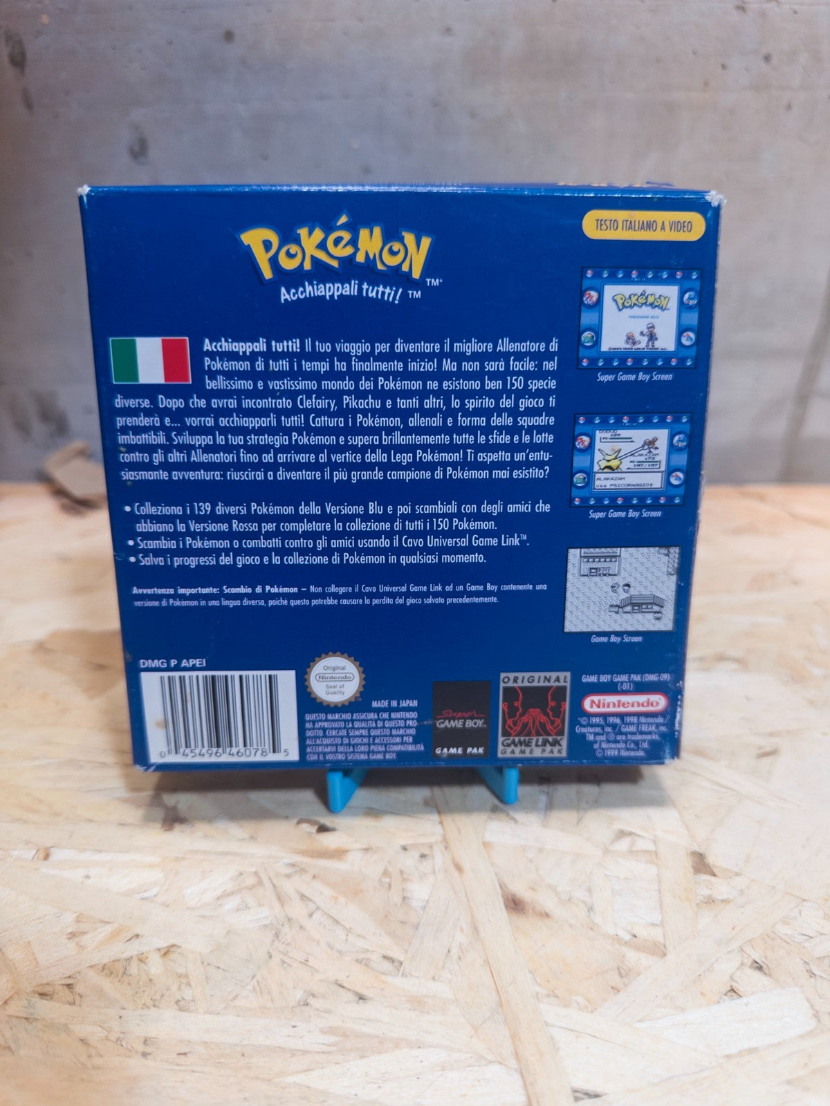 Pokemon Versione Blu Nintendo Gameboy ITA Italiano NON COMPLETO