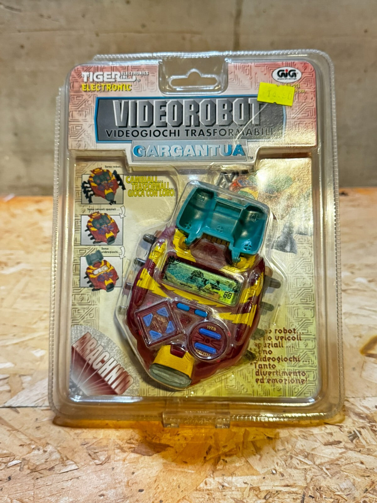 VIDEOROBOT GARGANTUA TIGER ELECTRONIC GIG VINTAGE HANDHELD GAME & WATCH SEALED