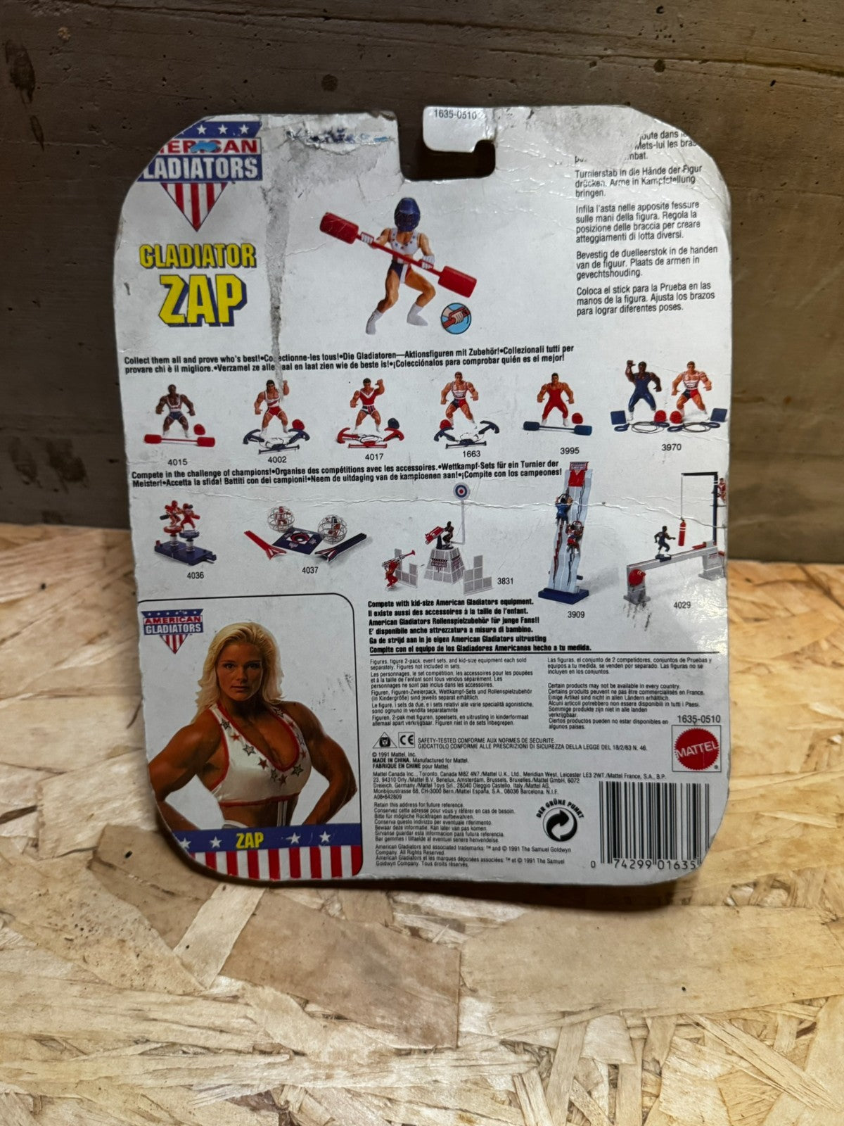 Zap gladiatori americani con attrezzatura giostra Mattel 1991